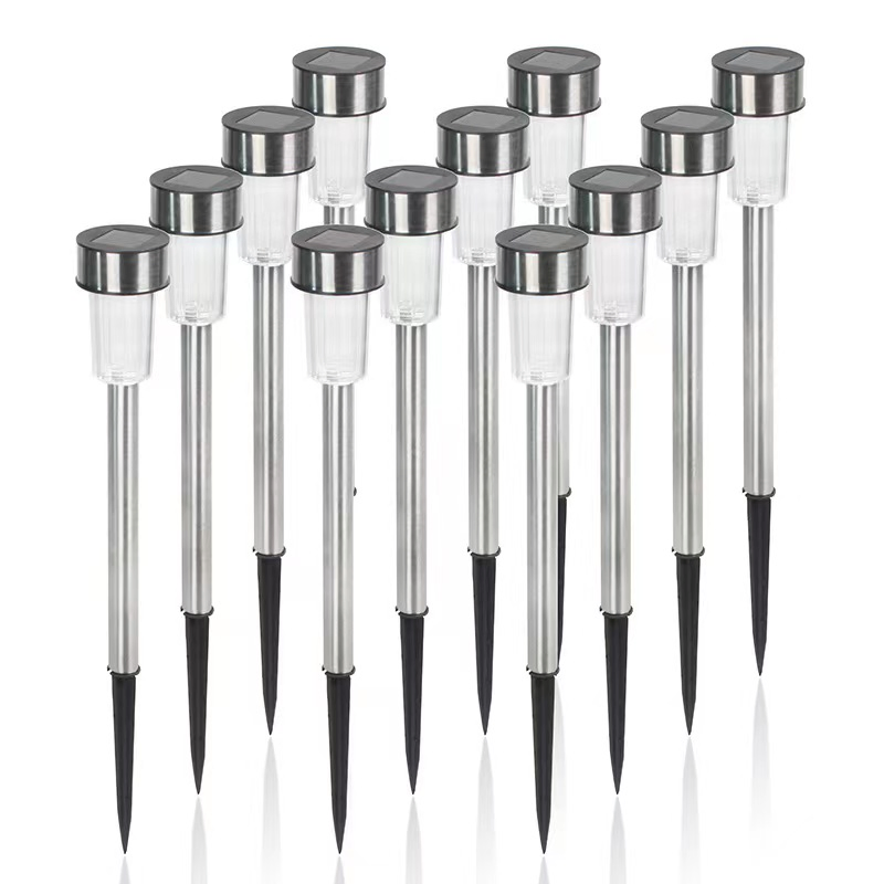 Solar Powered Outdoor Pathway Decoration Landscape Waterproof Lawn Lamp Solar Spot Lights LED Solar Bollard Garden Lights