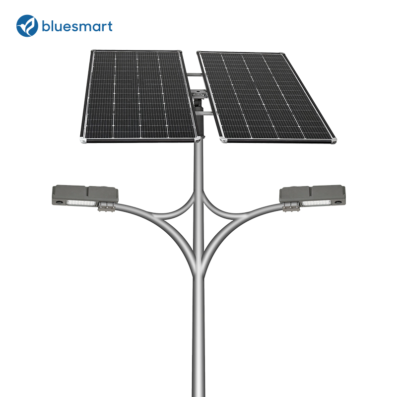 2025 80W LED Outdoor Integrated Solar Powered Security and Energy Saving Solar Street Lighting with Motion Sensor for Landscape Lanes and Gardens