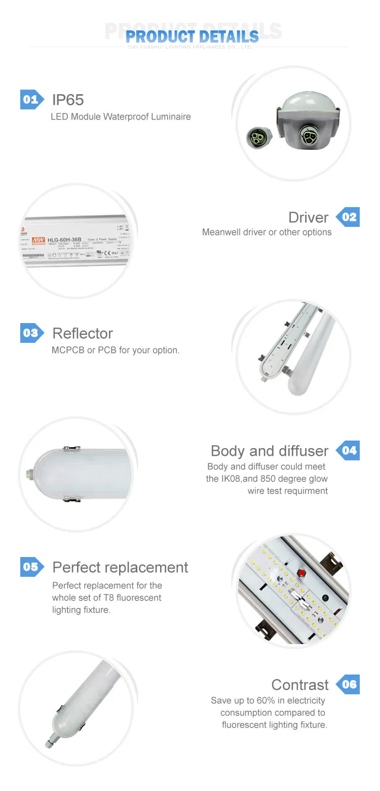 Tri-Proof LED Light Features