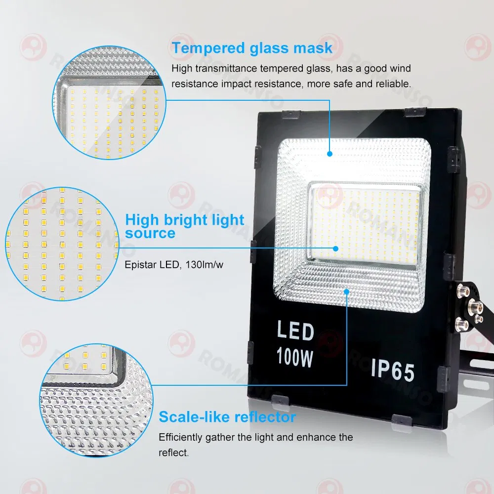 Newest Design 100W IP65 Waterproof LED Flood Light Outdoor LED Flood Lighting