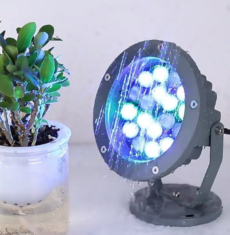 66W LED Multi-Color Illuminated Tree Lamp Outdoor Waterproof Landscape Lighting Project Buried in The Ground