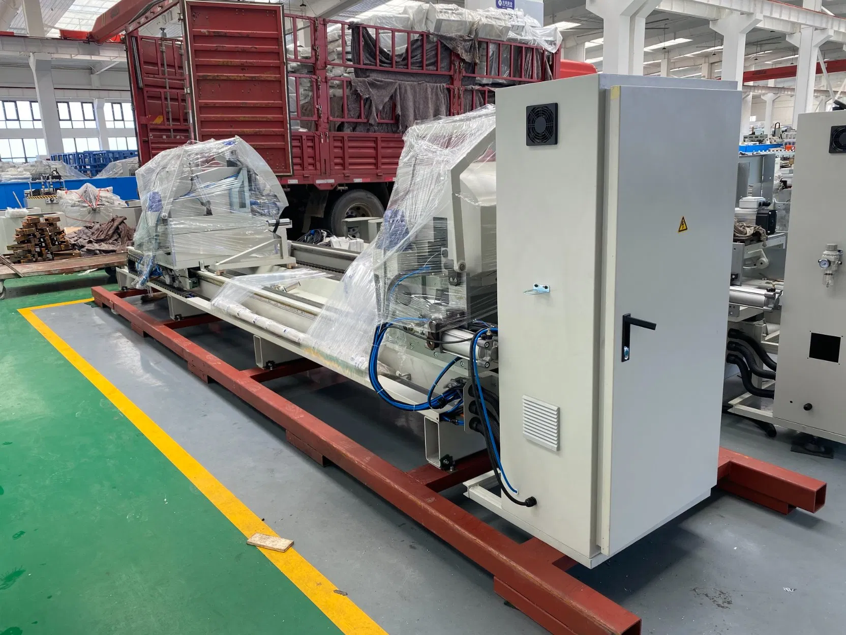 High-Precision CNC Double Mitre Notching Saw with Aluminum Frame