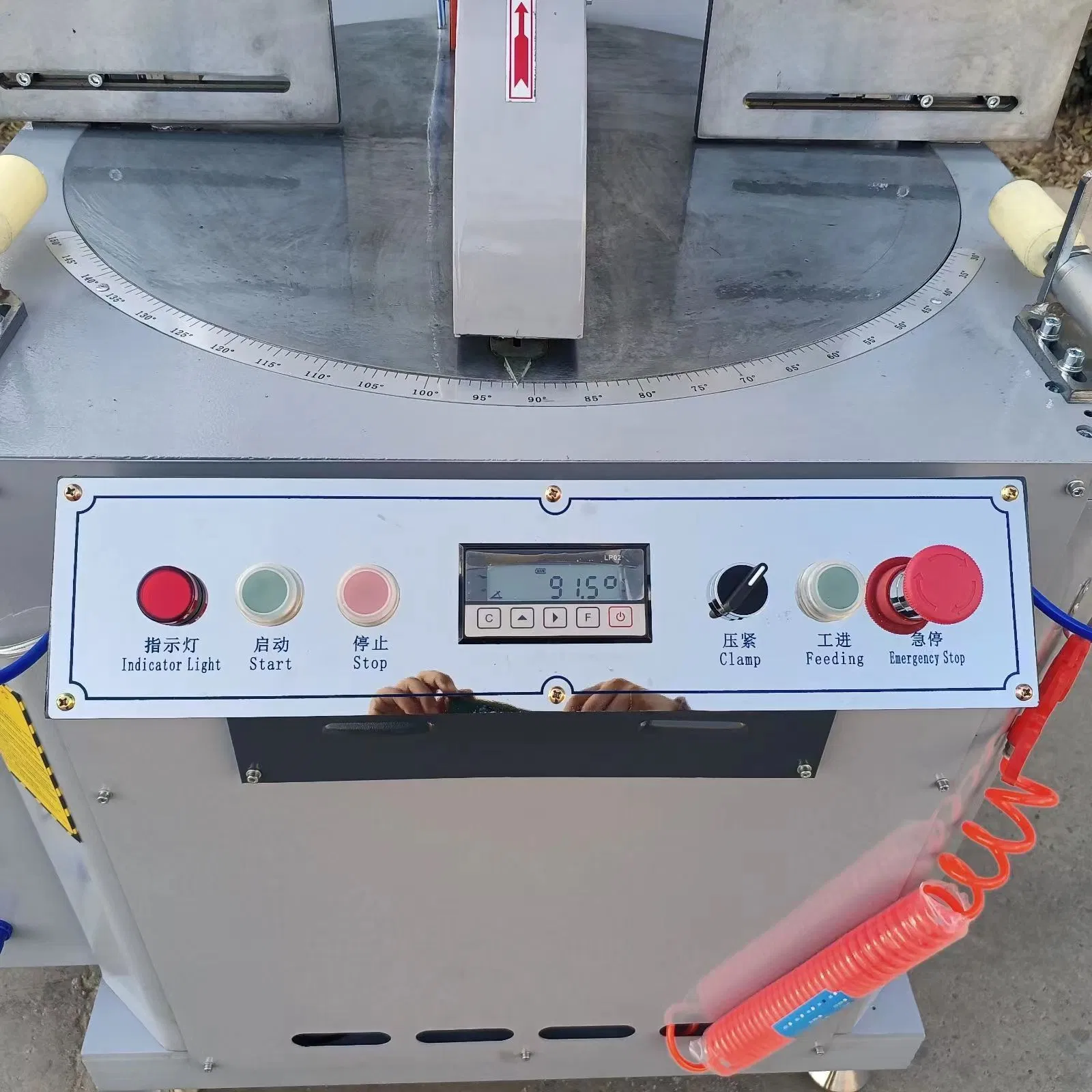 UPVC Window Making Machine Aluminum Cutting Machine Single Head Arbitrary Angle Cutting Saw for UPVC Profile