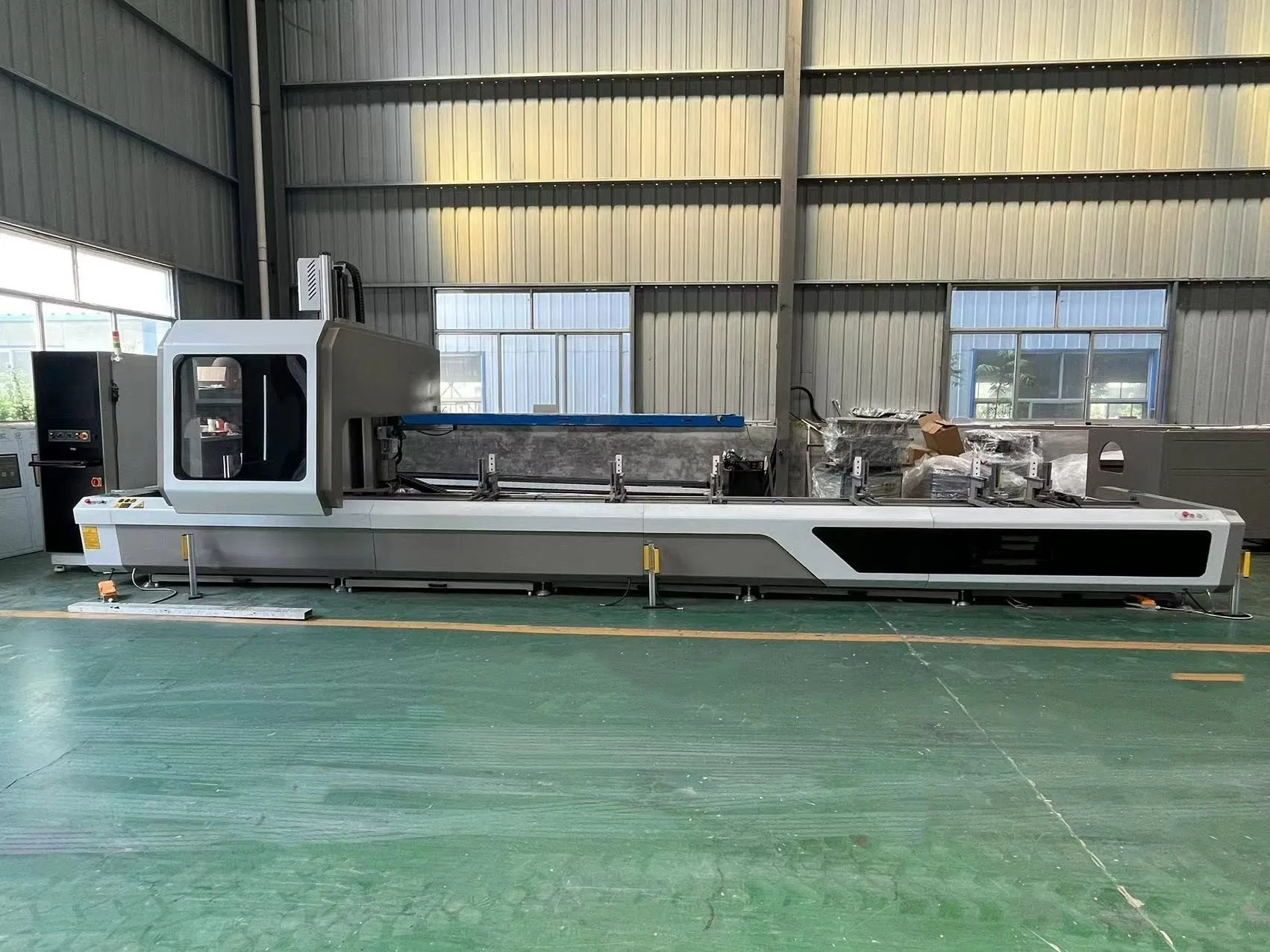 CNC 4 Axis CNC Router Industrial Aluminum Profile CNC Machining Center for Holes Making of Windows Doors Curtain Walls