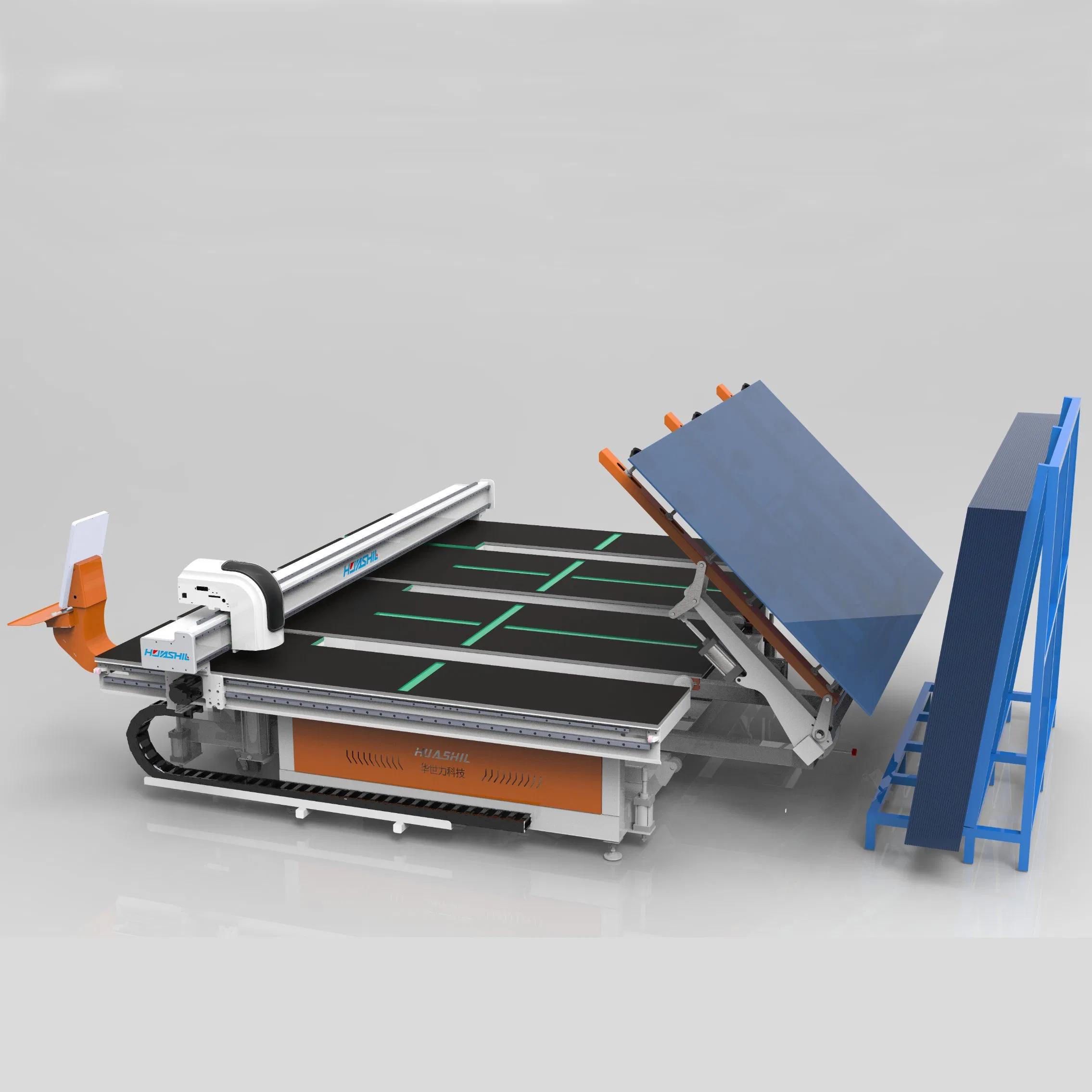 CNC Automatic Glass Processing Machine Loading Cutting Breaking on The One Table for Flat Glass Window Door with CE ISO