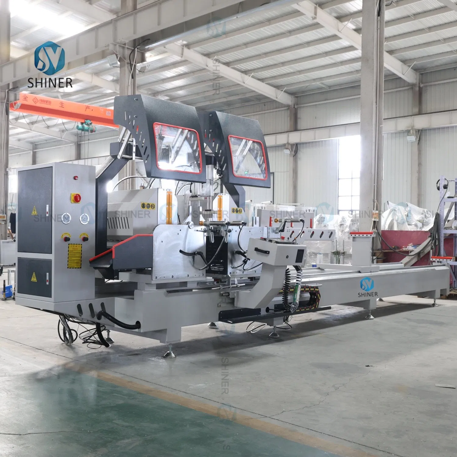 Aluminum UPVC PVC Profile Window Door CNC Aluminum Cutting Saw Double Head Precision Cutting Machine