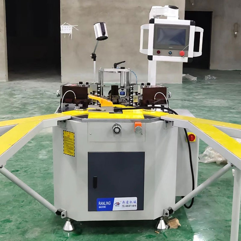 High Efficiency Aluminium Window Door Frame Making Corner Crimping Machine