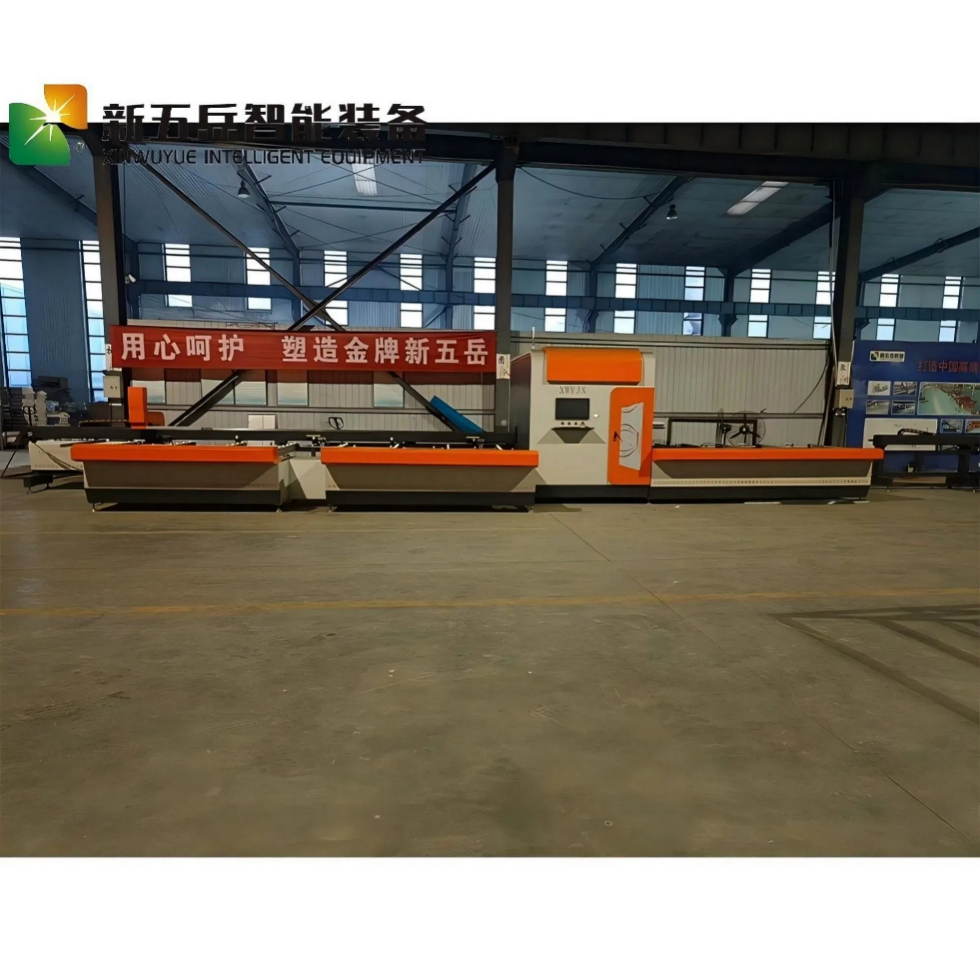 The Wyjq-CNC-6500 Model Is an Aluminum Profile Intelligent Sawing Center with Cutting and Blanking Functions, Used for Processing Batch Profiles.