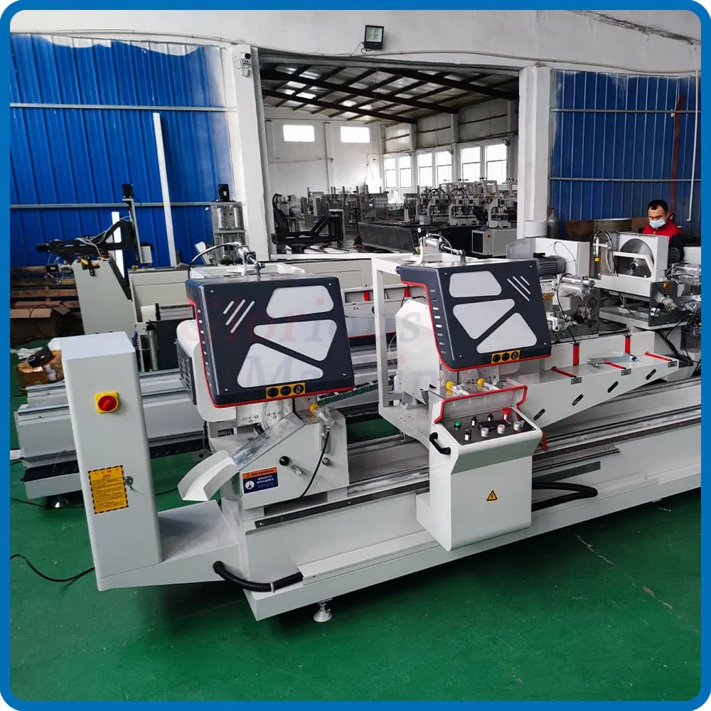 PVC Profile Blade Plastic Double Mitre Cutting Aluminum Notching Saw