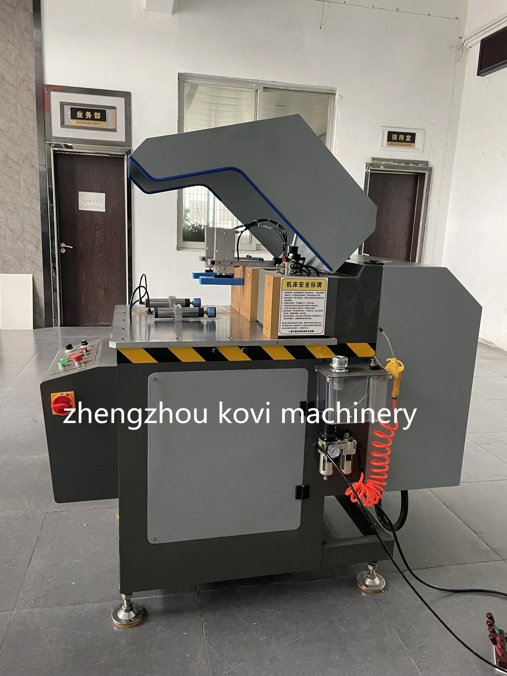 Positioning System Single Head 45 and 90 Degree PVC Aluminum Profile Heavy Cutting Machine for Windows UPVC Door