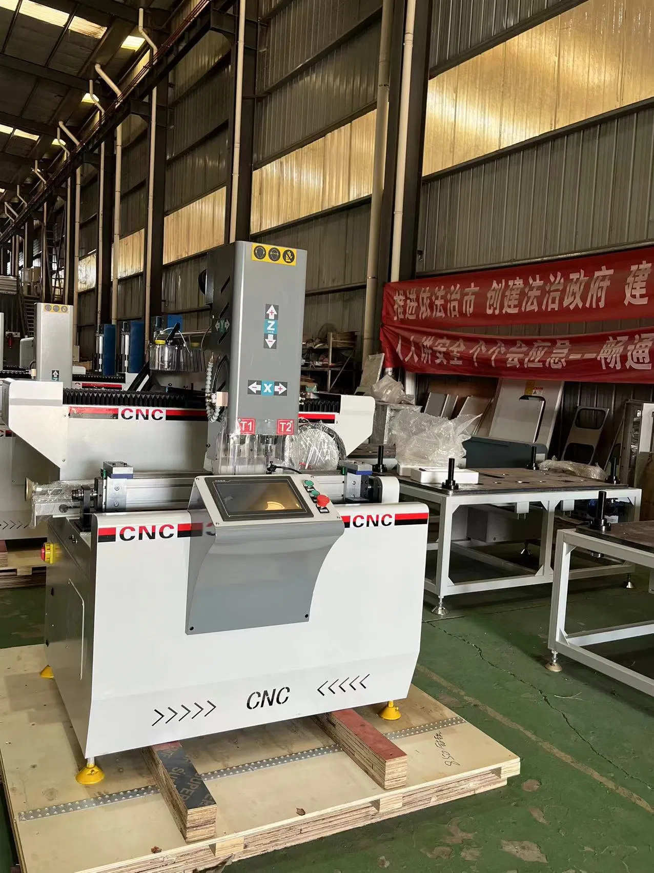 High Precision 3 Sided Machining CNC Drilling Milling Machine for Aluminum Profile PVC UPVC and Plastic Steel