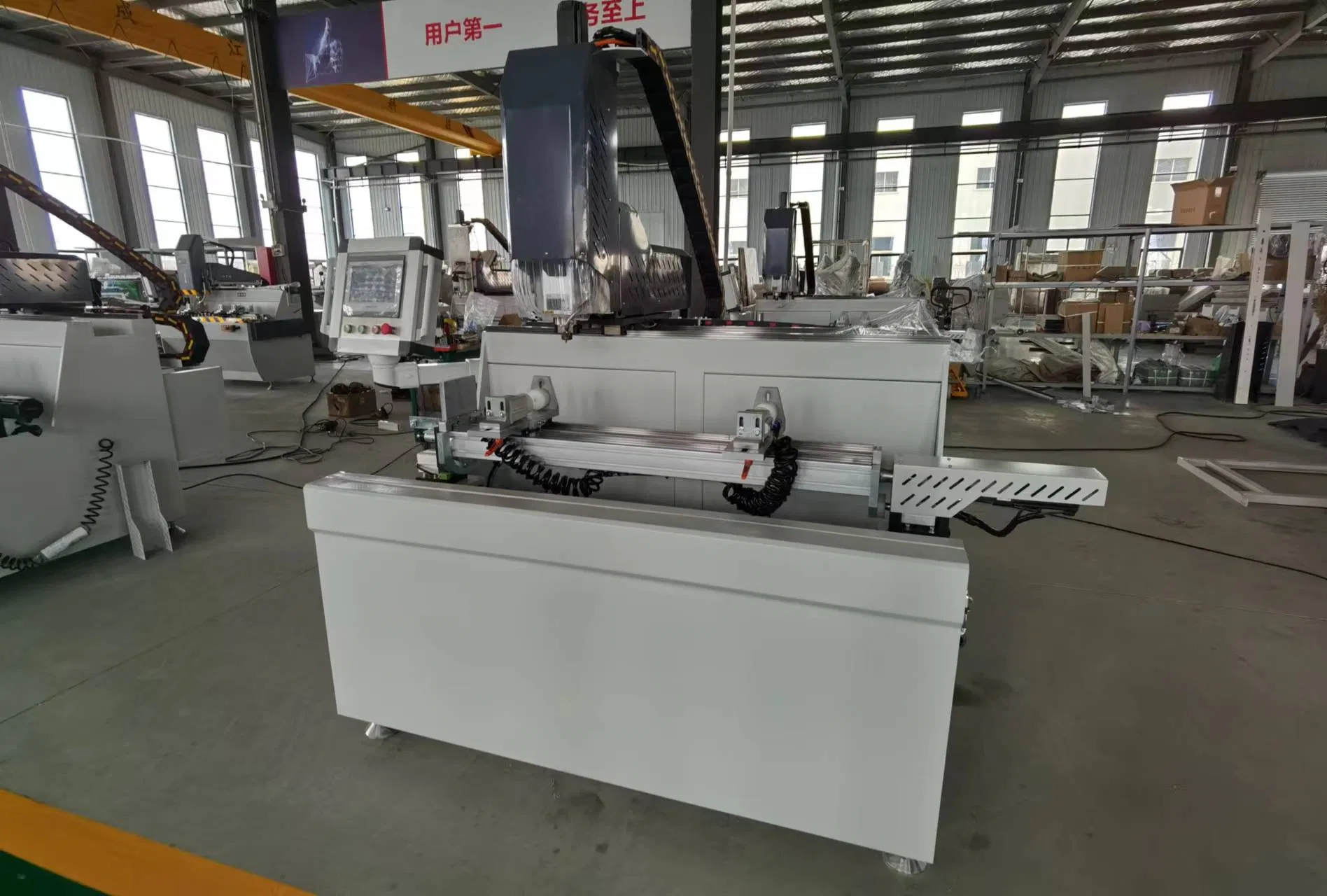 Aluminum Doors and Windows Three-Sided Processing CNC Drilling and Milling Machine Reliable Aluminum Profile Punching Machine