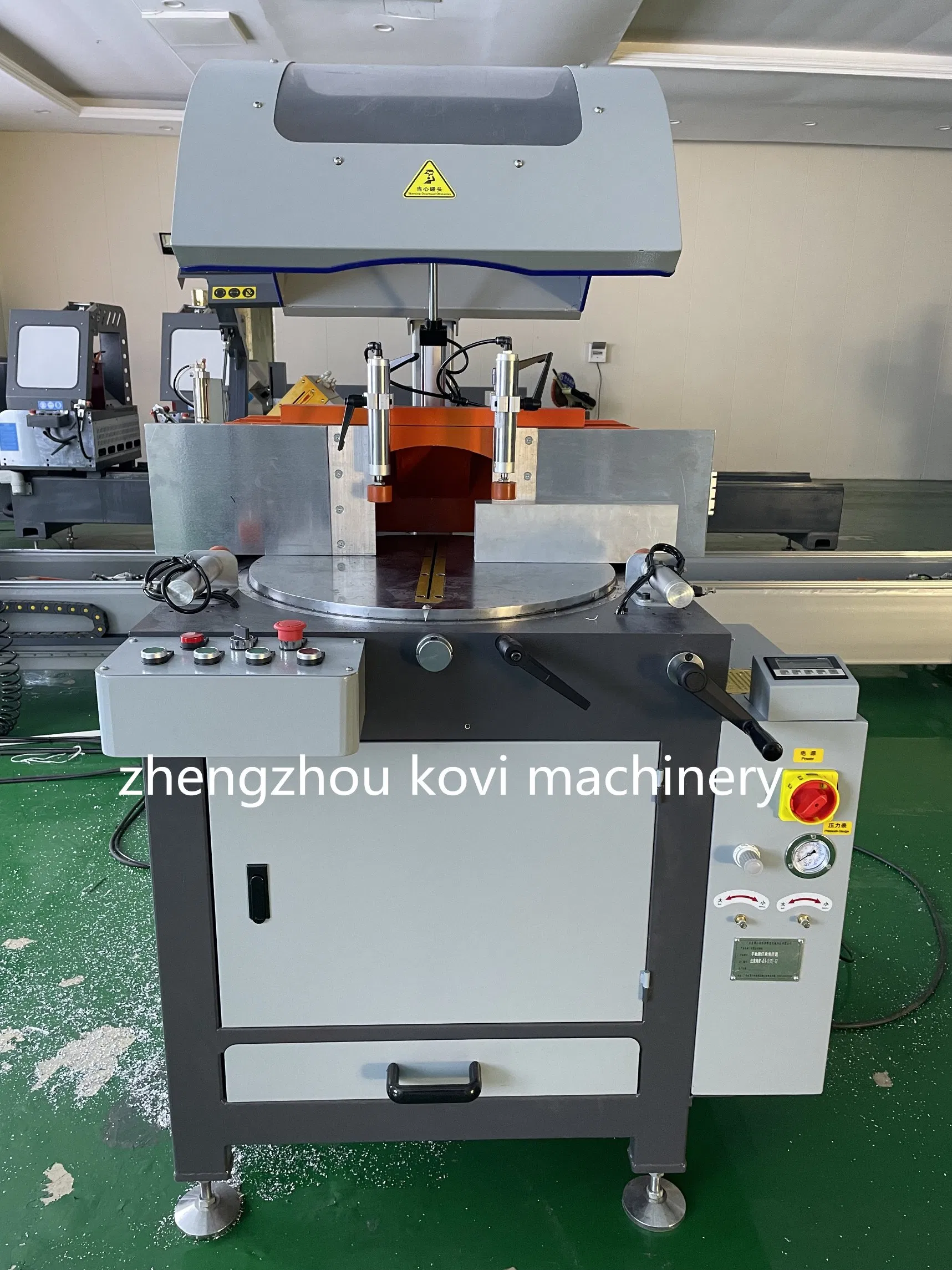 Positioning System Single Head 45 and 90 Degree PVC Aluminum Profile Heavy Cutting Machine for Windows UPVC Door