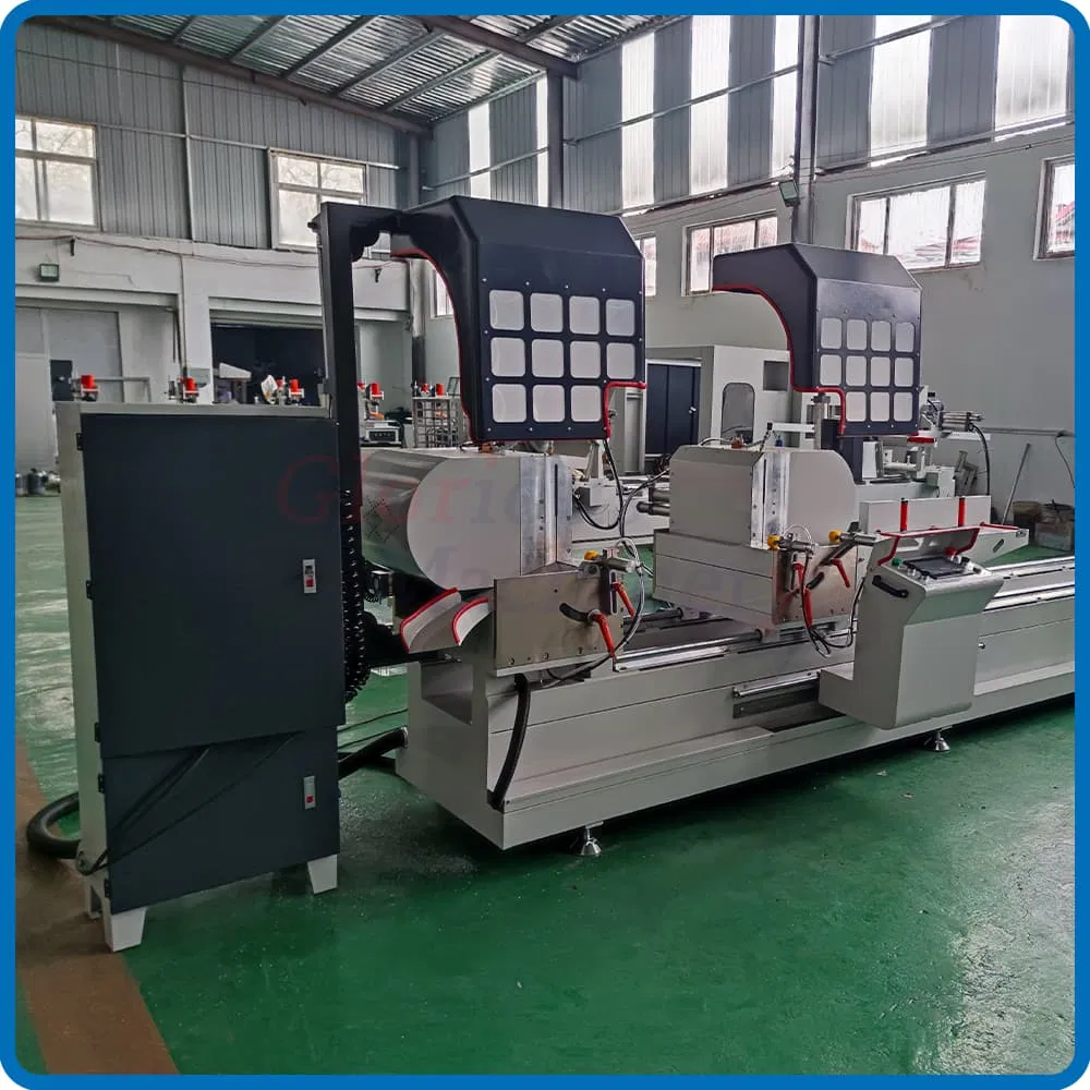 Double Bevel Miter Cutting UPVC Window Aluminum Aluminium Notching Saw
