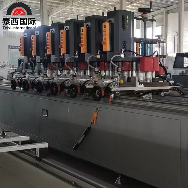 Automatic Screw Fastening Machine Aluminum Multi Head Drilling PVC Window Processing Machine
