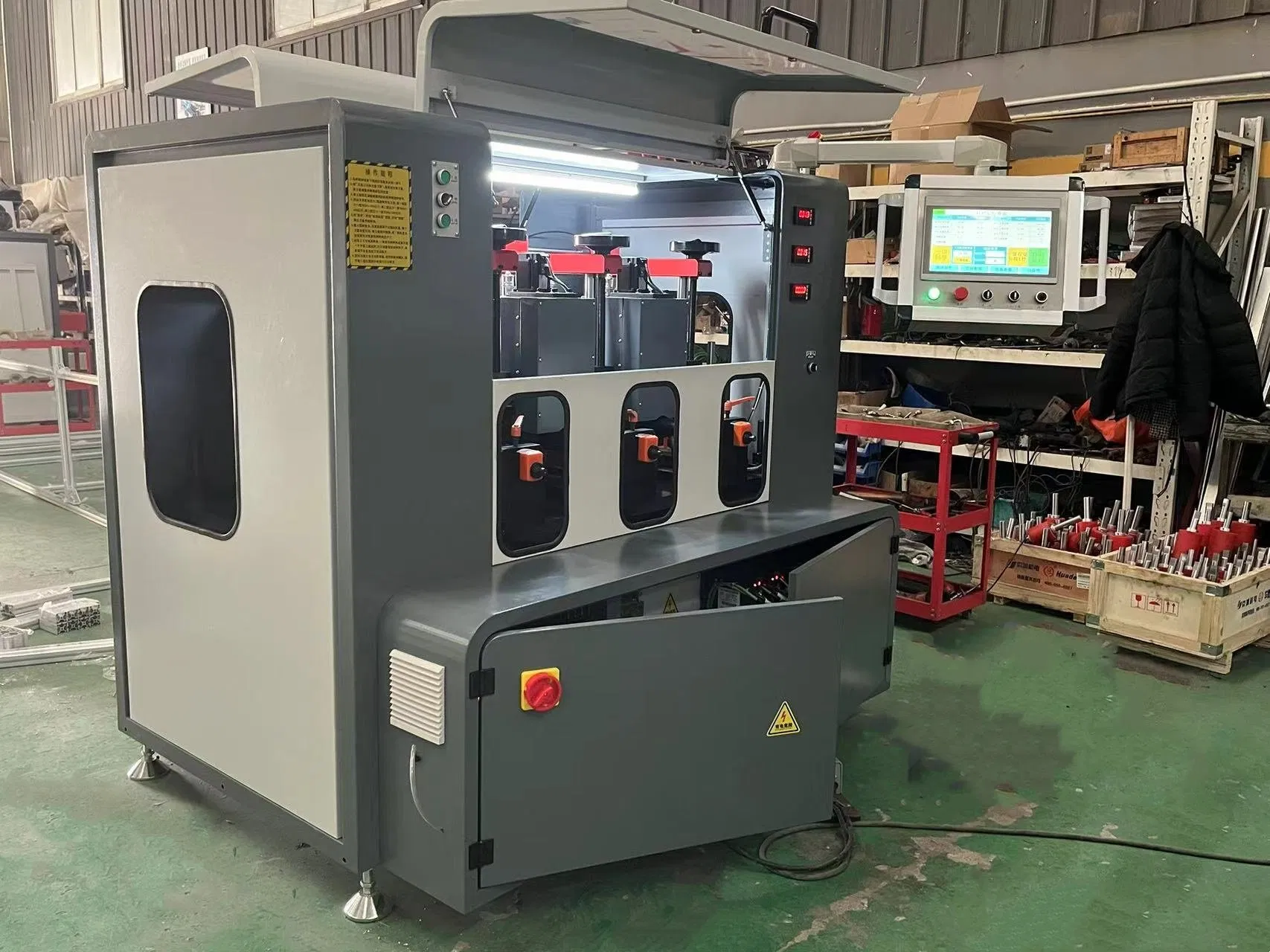 Nine Axis CNC Automatic Hot Broken Aluminum Profile Assembly Rolling Compound Machine with Patents and CE