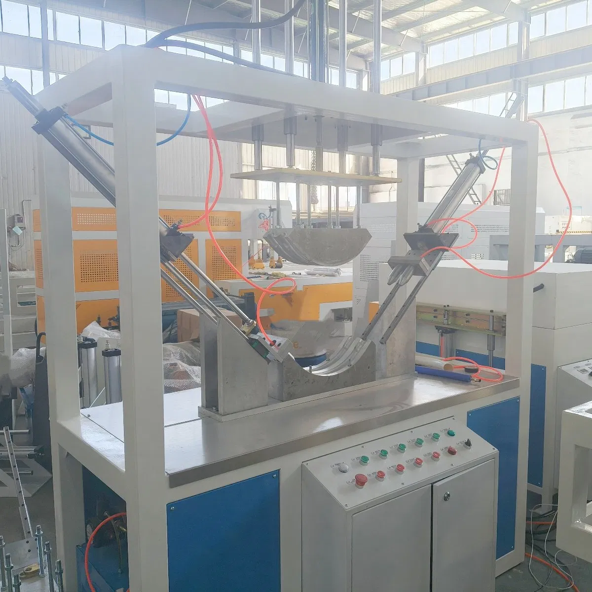 Plastic UPVC Conduit Pipe Automatic PVC Pipe Bending Belling Machine