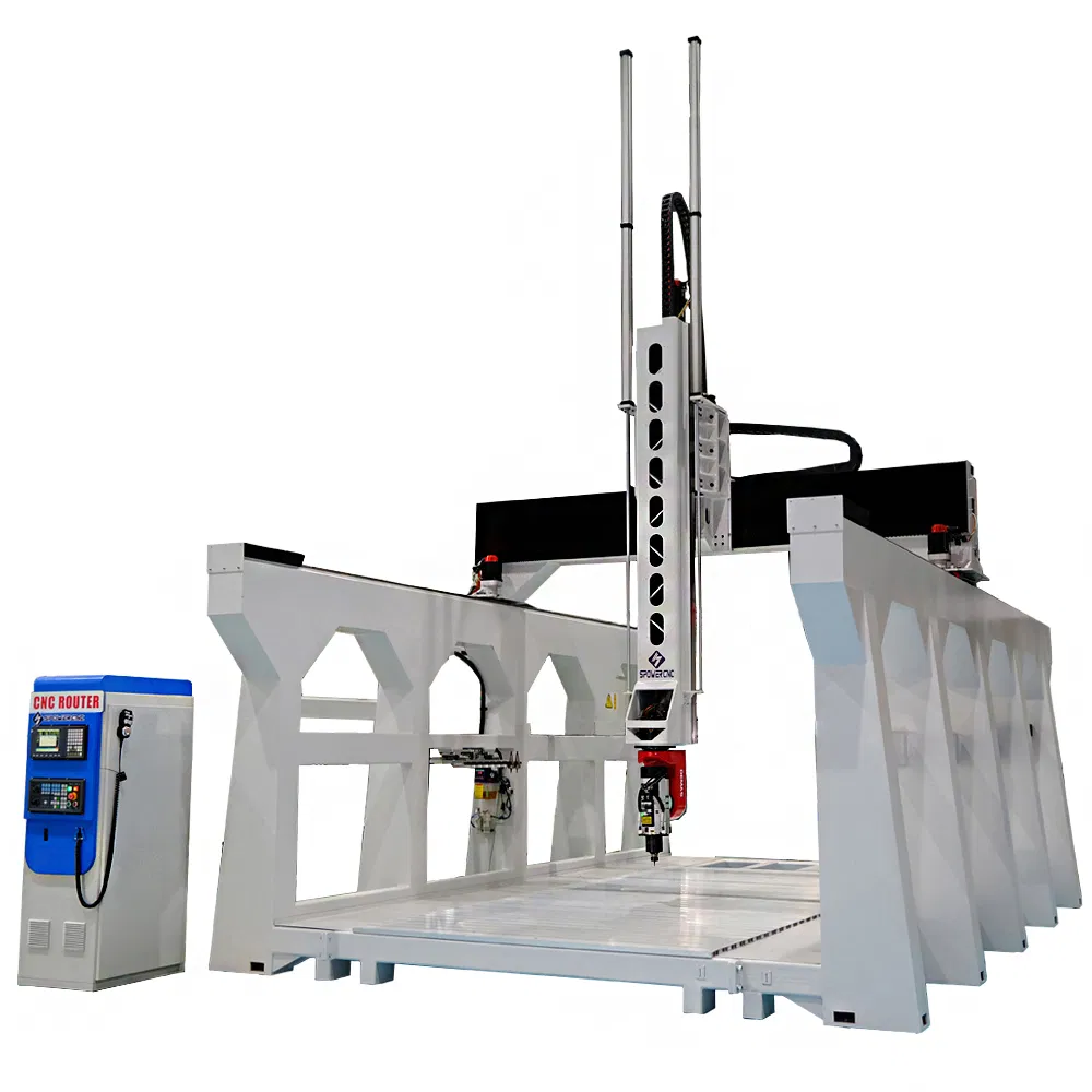 Spower 5 Axis Machining Center for Mould Foam Aluminum Cutting