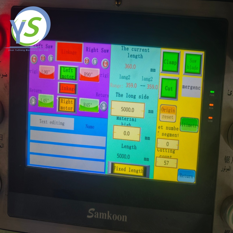 High Quality Aluminum UPVC Profile CNC Double Head Precision Cutting Saw Machine