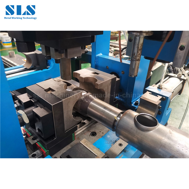 Monthly Deals Aluminum Copper Stainless Steel Tubulars Hydraulic Flute Tube Hole Drilling Piercing Press Collaring CNC Automatic Pipe Punching Flanging Machine