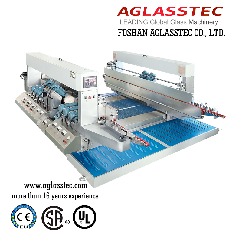 Hot Selling 20 Spindles U Type Straight Line Glass Double Edger Processing Line Machinery Manufacturer
