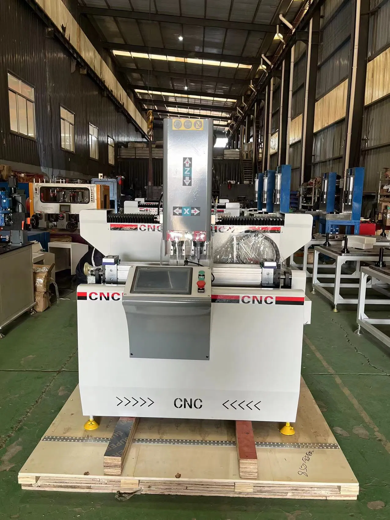 High Precision 3 Sided Machining CNC Drilling Milling Machine for Aluminum Profile PVC UPVC and Plastic Steel