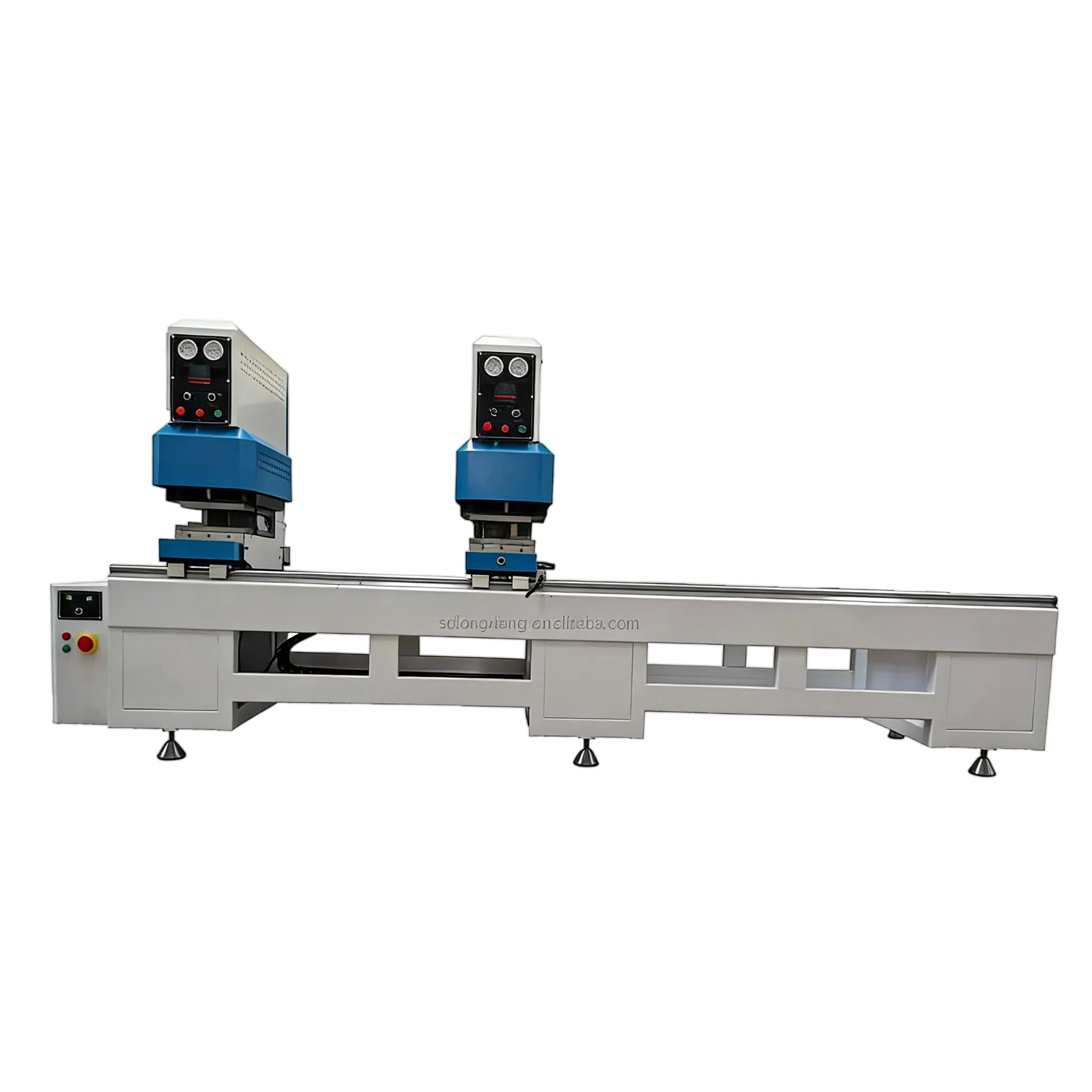The Two Position Double-Sided Seamless Welding Machine for Plastic Door and Window Processing Is Used to Weld PVC and UPVC Profiles