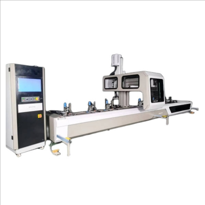 CNC 4 Axis CNC Router Industrial Aluminum Profile CNC Machining Center for Holes Making of Windows Doors Curtain Walls