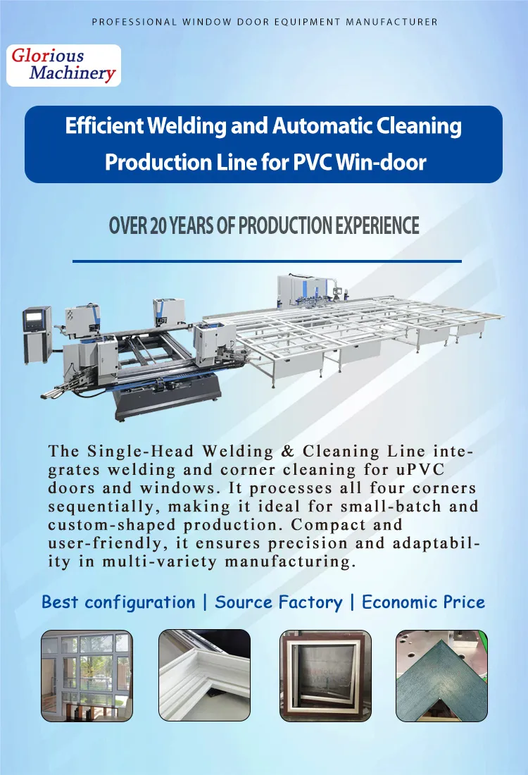 Window Corner Cleaning Seam Door Welding UPVC Machine