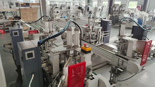 UPVC Doors and Windows Horizontal CNC Four-Corner Welding Machine
