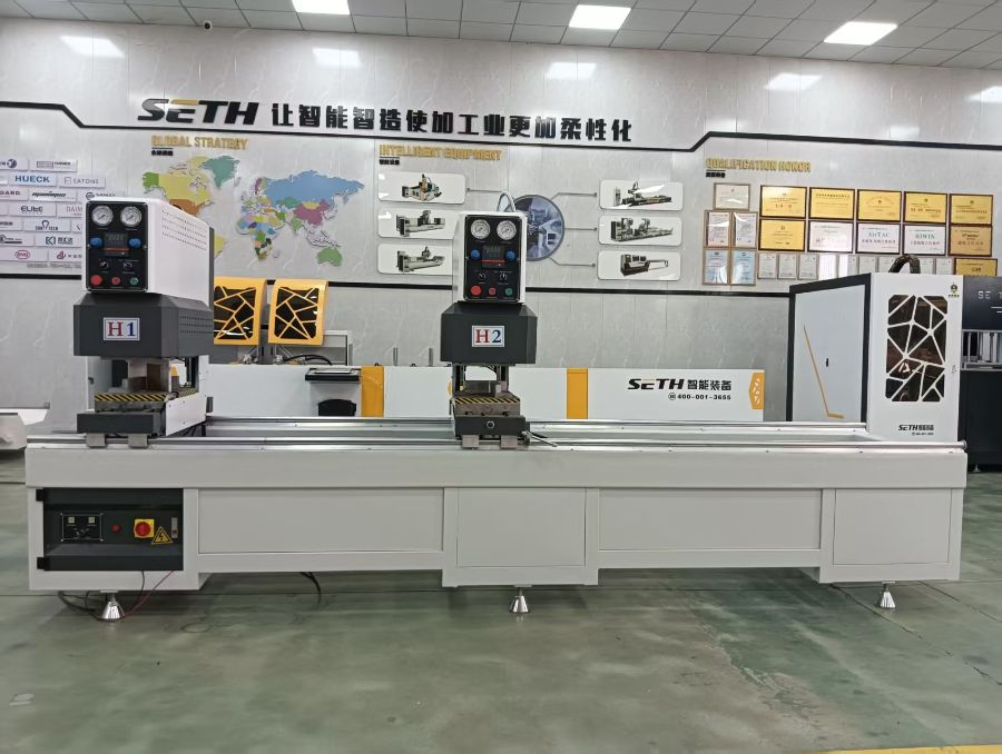 Cheap Price UPVC Profile Window Door Machine UPVC Window Welding Machine Double Head Seamless Welding Machine for UPVC Window Door Making