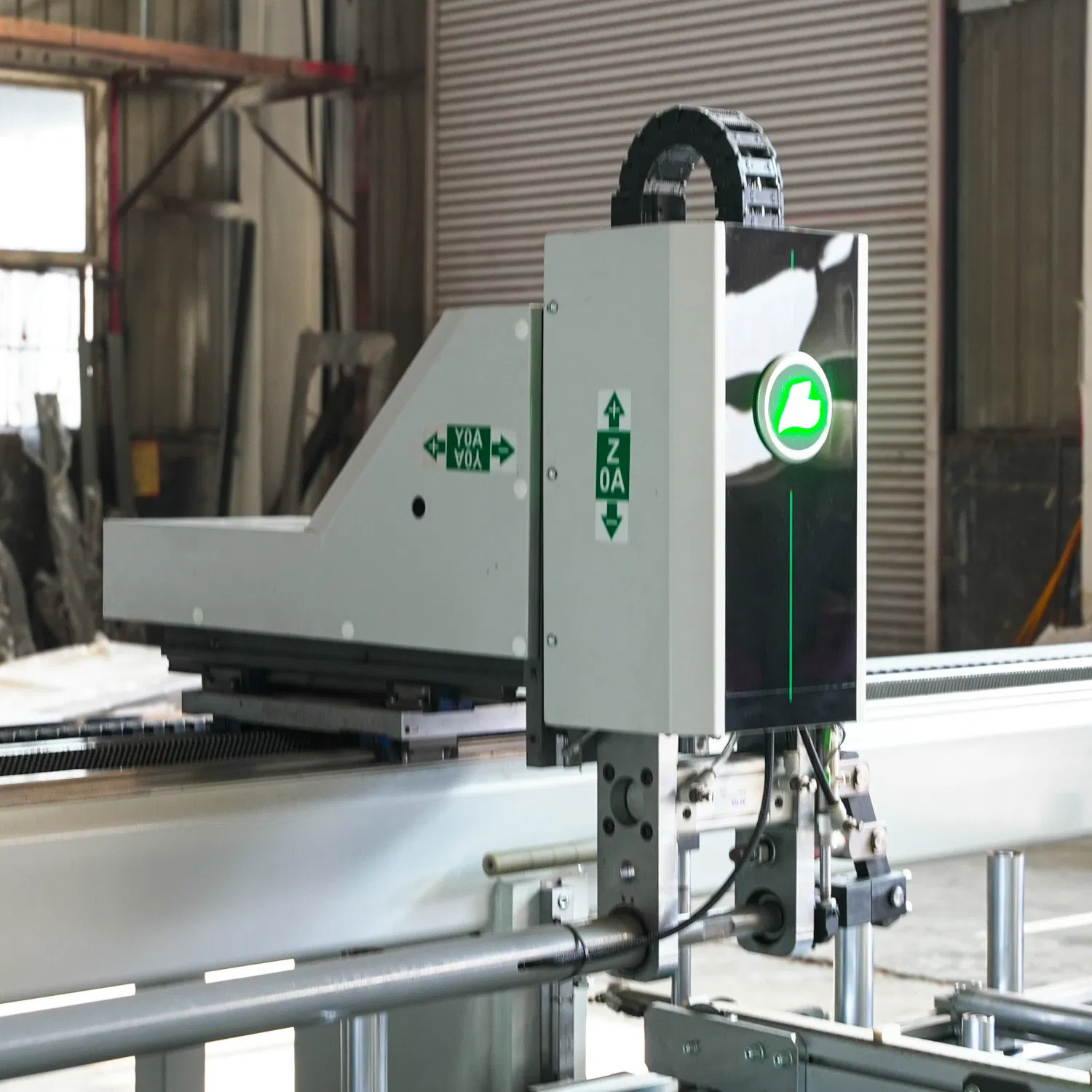 CNC Aluminum Machining Center Cutting 4-Side Milling &amp; Dual Laser Processing Profiles Saw Window Door PVC Cutter Fabrication Machine Template