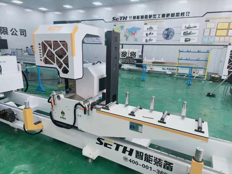 PVC Window Door Equipment Supplier of CNC Aluminum Double-Head Cutting Saw Competitive Price Double-Head Aluminum Saw Machine for Window Door Curtain Walls