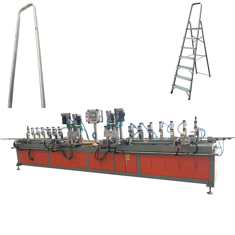Aluminum Domestic Ladder Making Machine with Automatic Punching-Bending-Drilling