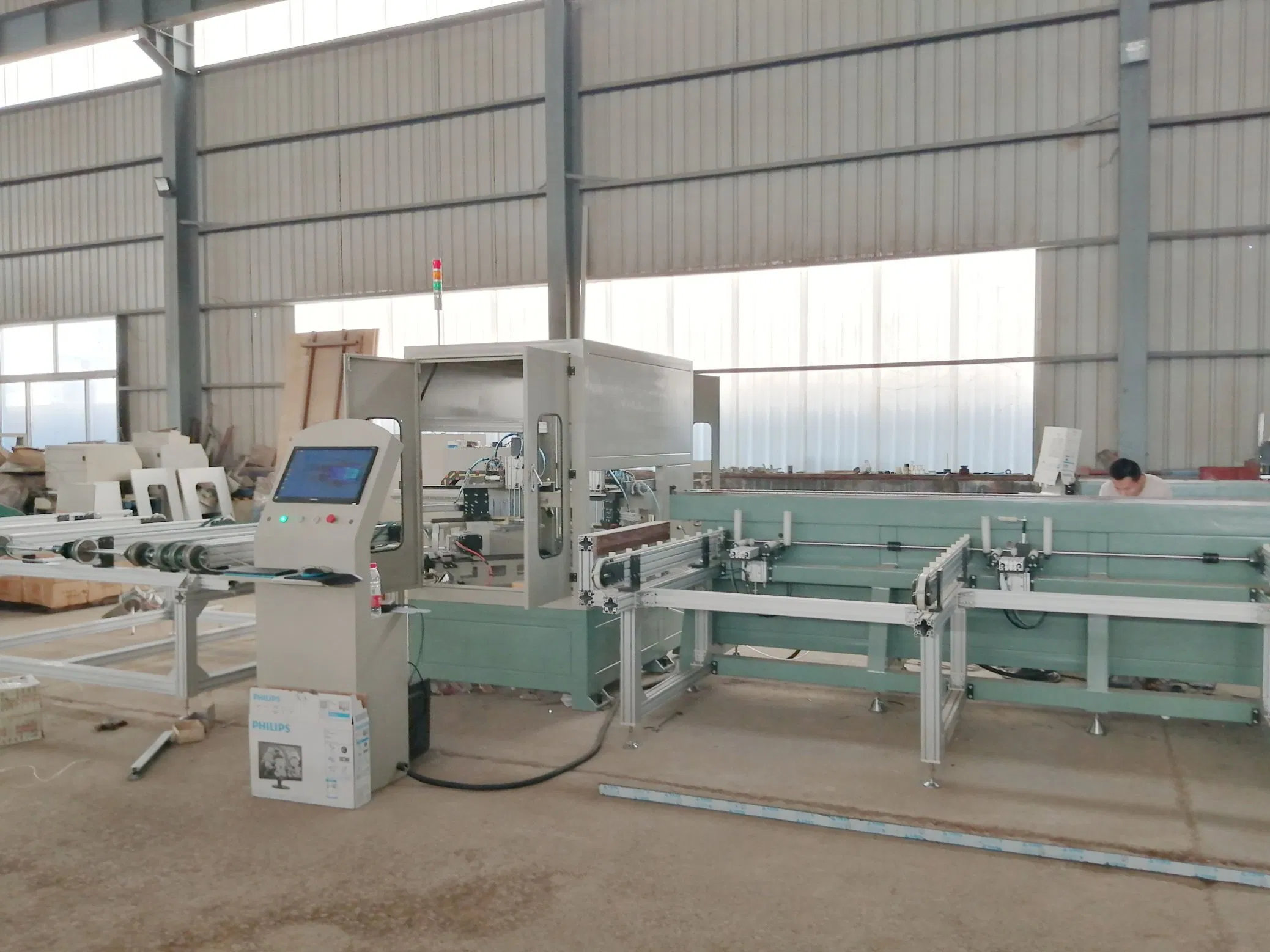 Aluminum Profile Intelligent CNC Cutting Miter Saw Machining Center for 45 Degree