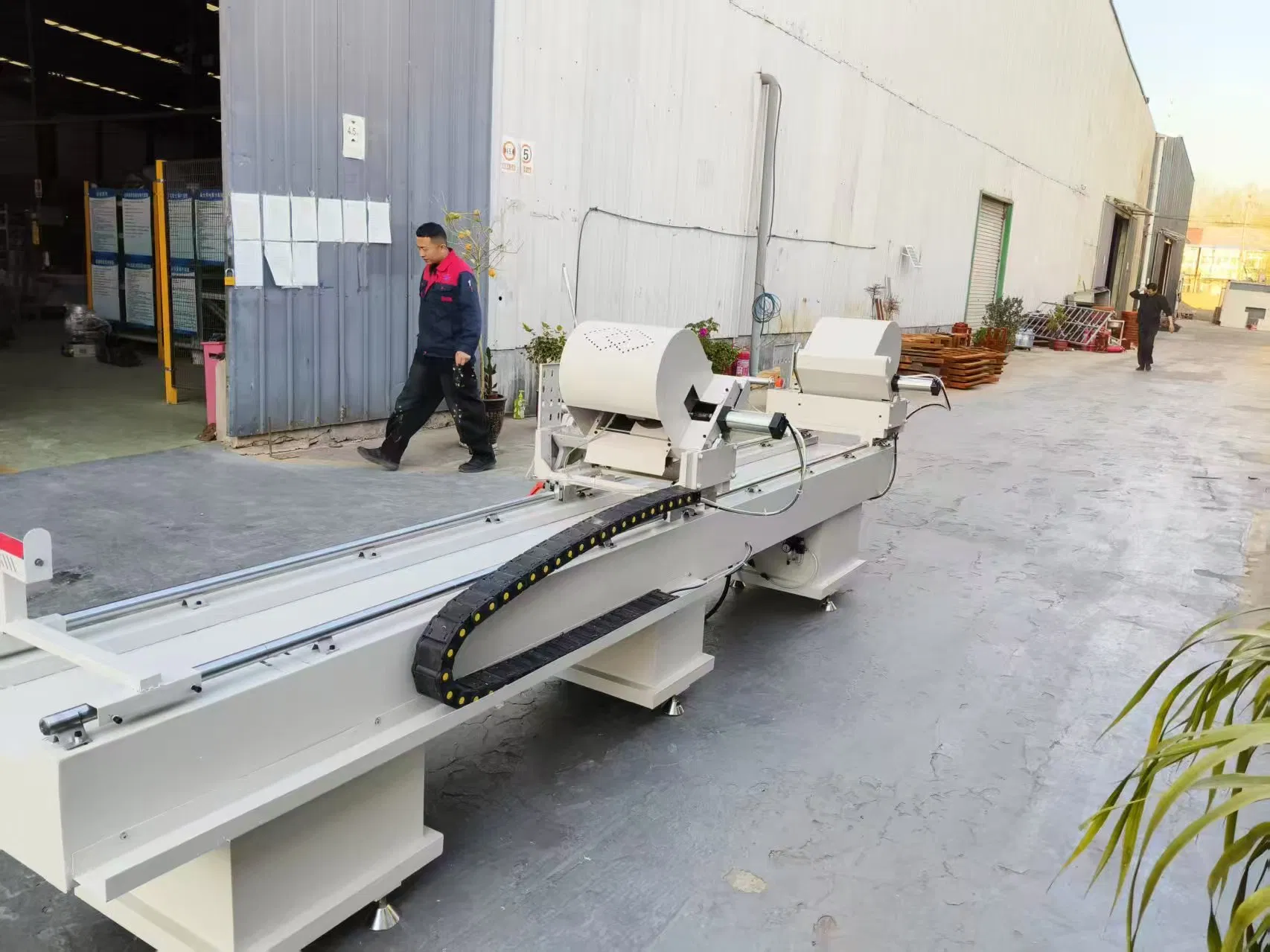 Automatic Upcut Miter Saw UPVC Cutter Machine Double Head for Alum. Doors and Windows Cutting Machine Machine