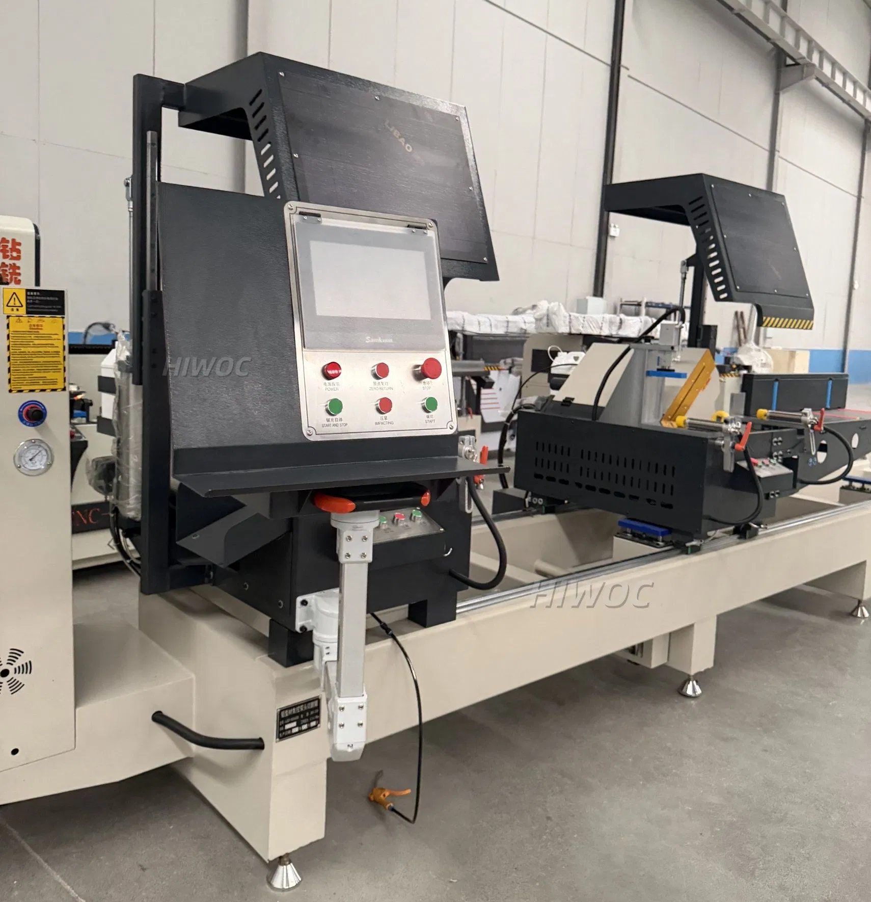 High Precision Manufacture Aluminum Alloy UPVC PVC Double-Head Precision CNC Cutting Saw Machine