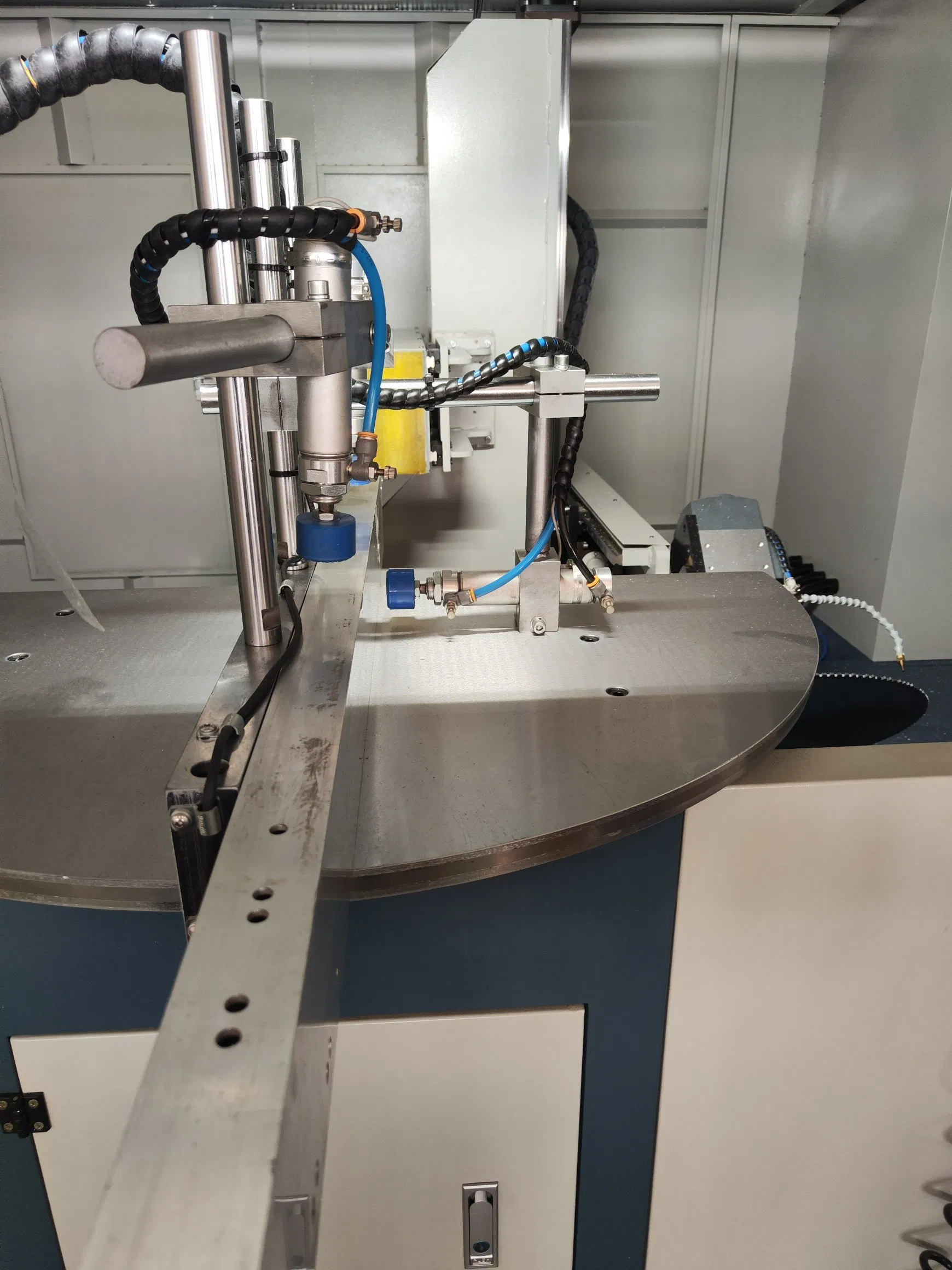 Advanced Aluminum Profile Notching Saw with Magnetic Ruler