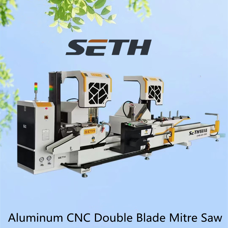 PVC Window Door Equipment Supplier of CNC Aluminum Double-Head Cutting Saw Competitive Price Double-Head Aluminum Saw Machine for Window Door Curtain Walls