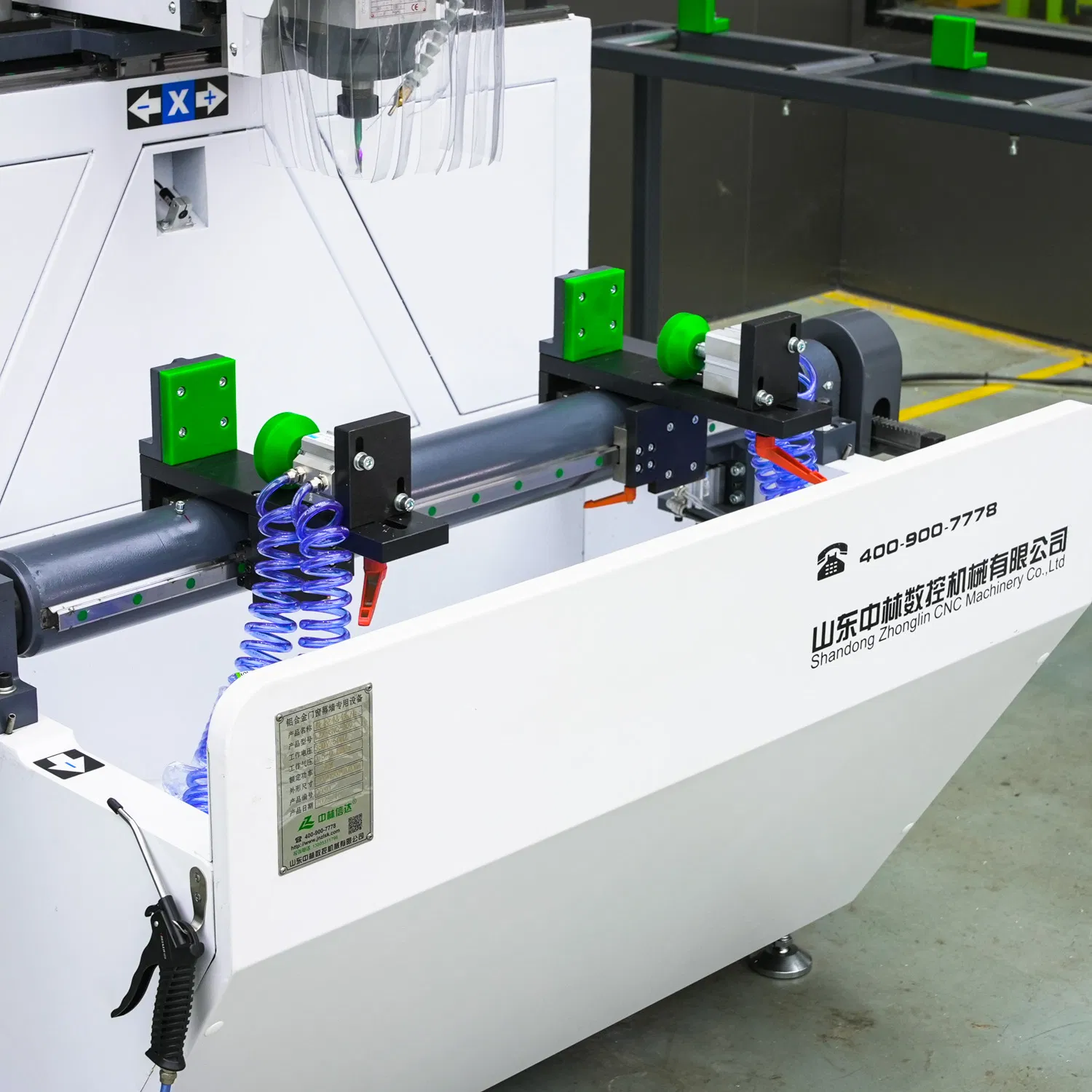 High-Efficiency CNC Drilling Milling Machine - Aluminum Profile Hole Drilling &amp; Milling Equipment Template