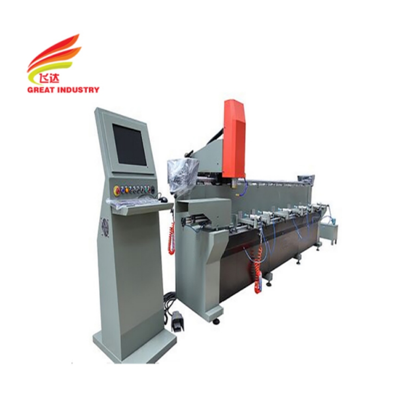 Window Lock Hole Making Aluminium Profile CNC Milling Aluminum Extrusion Drilling Machine