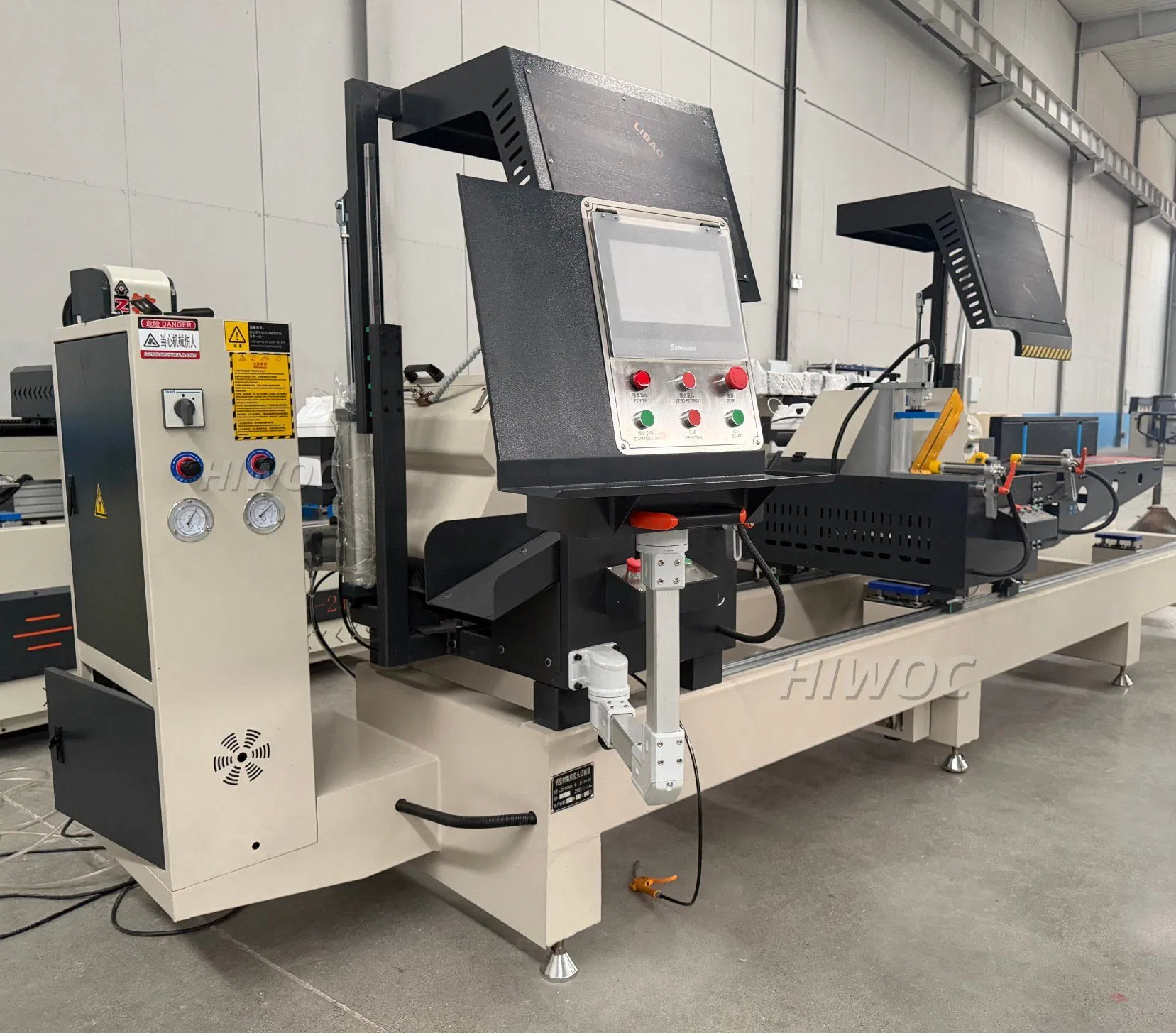 High Precision Manufacture Aluminum Alloy UPVC PVC Double-Head Precision CNC Cutting Saw Machine