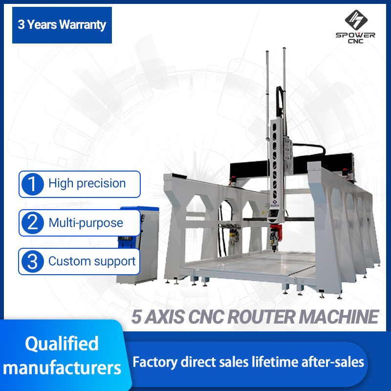 Spower 5 Axis CNC Machining Center for Metal Aluminum Cutting