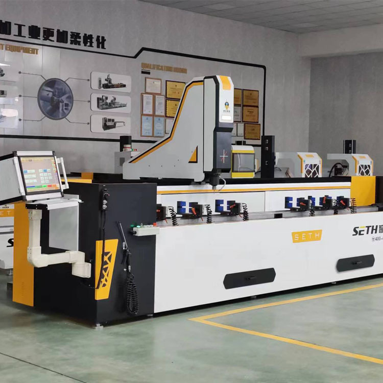 Aluminum Processing 4 Axis CNC Machining Center High Precision CNC Aluminum Drilling Milling Center Aluminum Door-Window Processing Machinery Curtain Wall