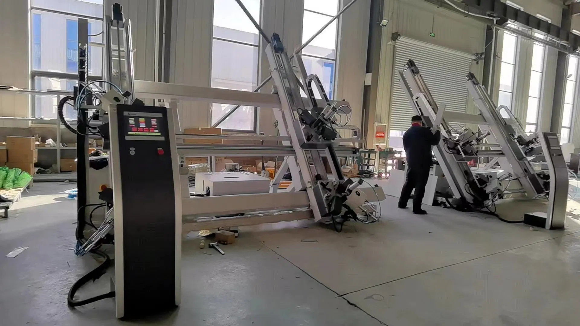 Aluminium Window Door Making Automatic CNC Four Corner Crimping Machine