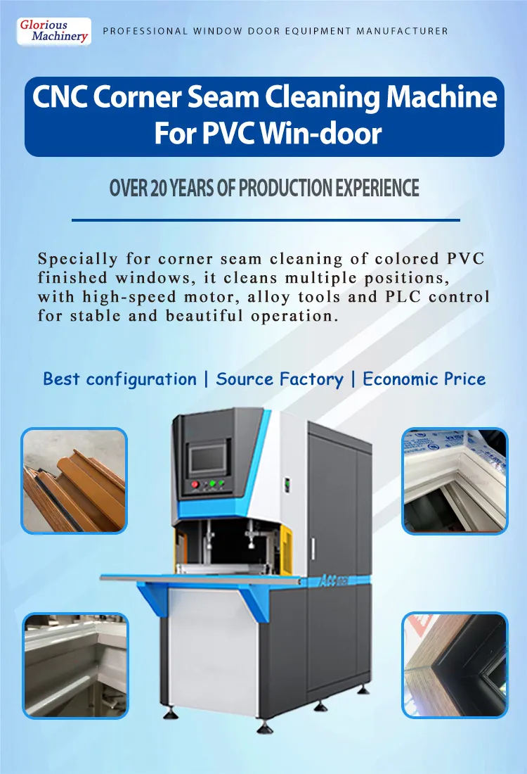 Corner Processing Frame Welding and PVC Line Cleaning Machine UPVC Window