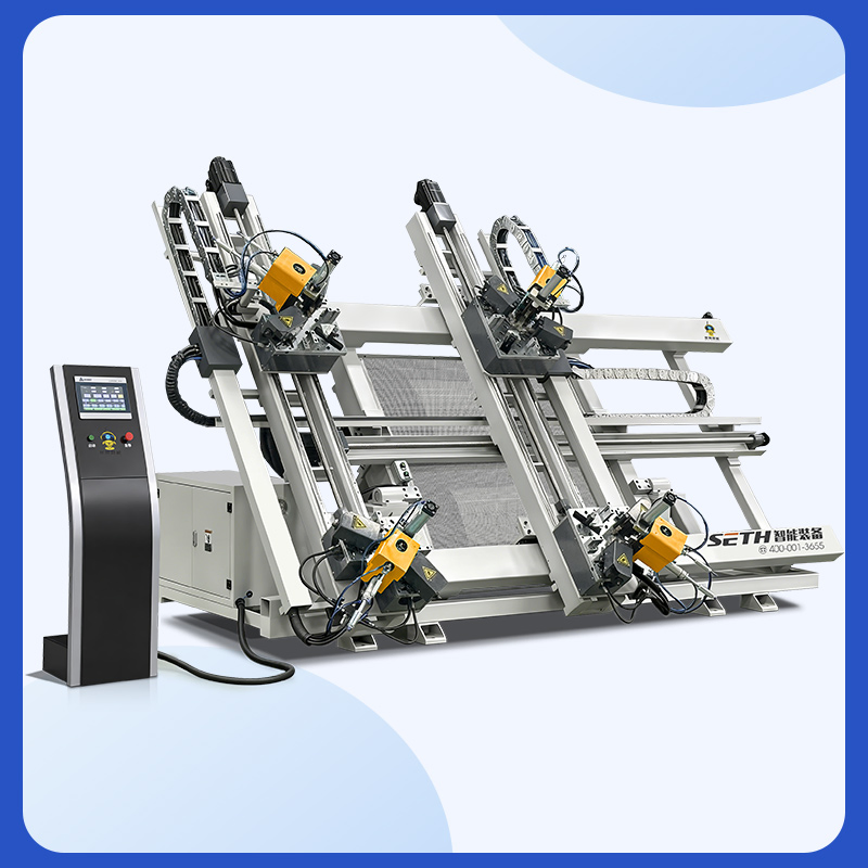 Four Head CNC Corner Crimping Machine for Aluminum Frame Combining Window Door Making Machinery Supplier