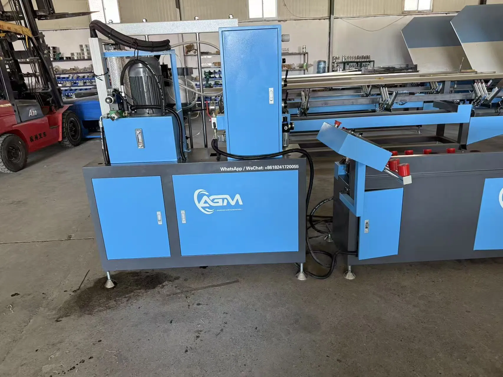 AGM Horizontal Glue Coating Machine for Insulated Glass Production and Sealing