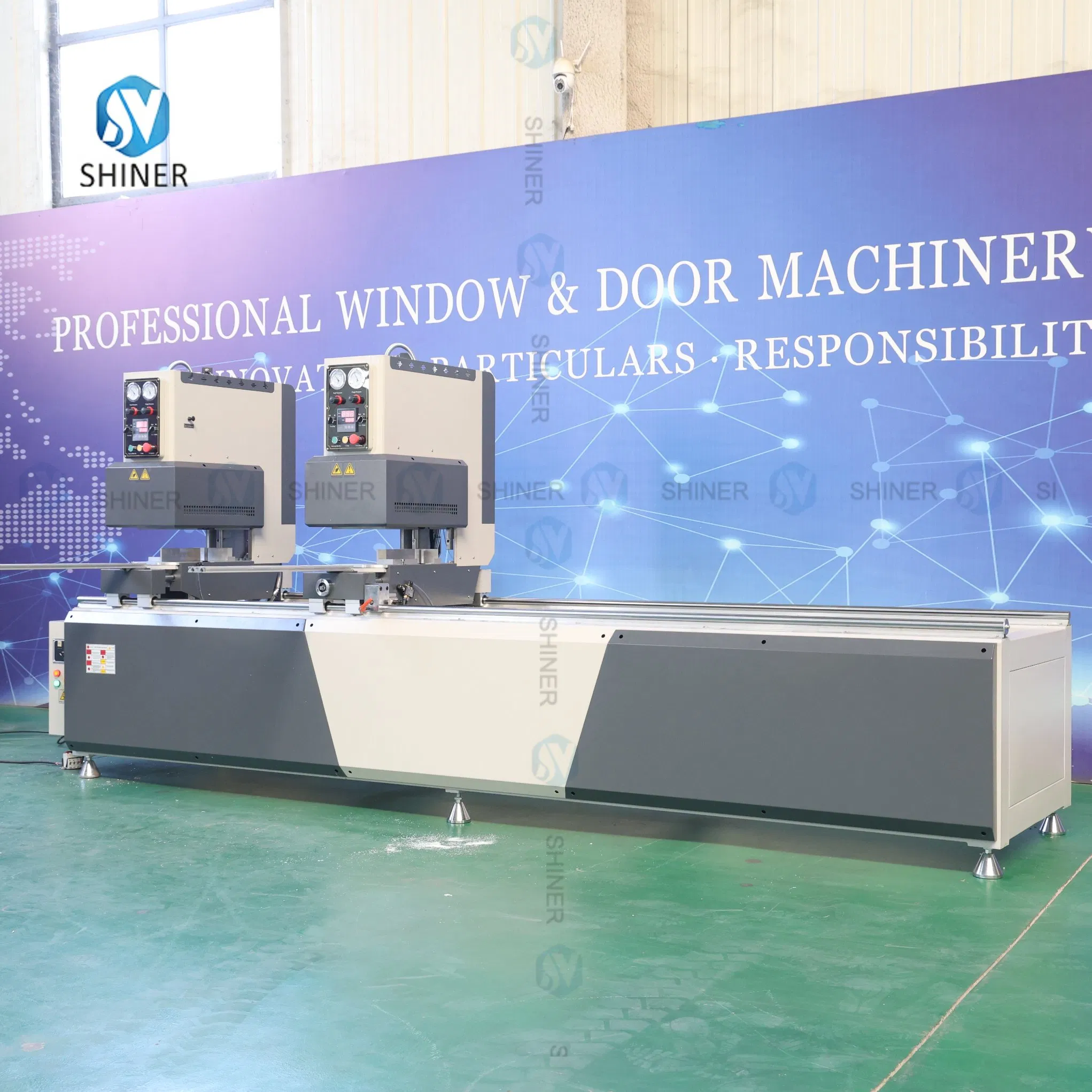 Shiner Intelligent Window Door Making Machine PVC UPVC Plasctic Profile Single Double Three Four Head Seamless Corner Welding Machine