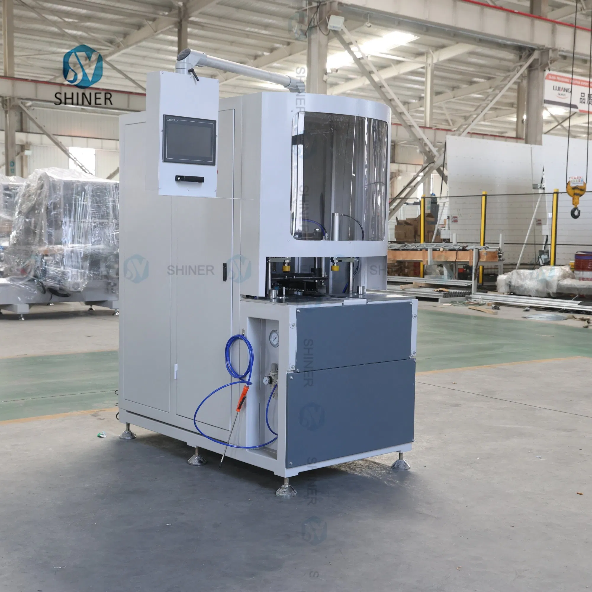 Shandong Shiner Plastic Profile PVC Window Door Making Machine CNC Corner Cleaning Machine with 3 5 7 9 Knives